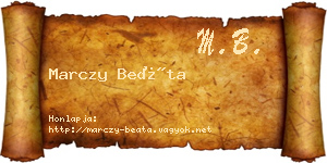 Marczy Beáta névjegykártya